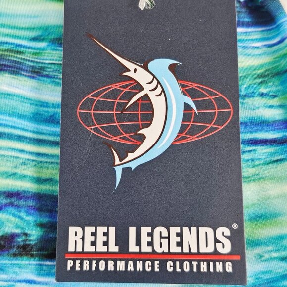 REEL LEGENDS Mens Waterline UPF  50+ Real-Tec Long Sleeve Tee Shirt Size XL  NWT - Picture 4 of 8